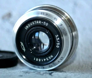 INDUSTAR-50 lens 50mm f/3.5 Soviet lens mount M39 for Zenit 3M KMZ Vintage - Picture 1 of 12