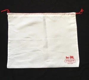 Coach Large Drawstring Dust Bag Red Local 19" x 15" B-68 - Picture 1 of 4