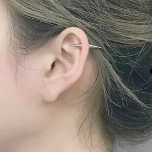KNORPELSPIKES DÜNN 16g LANG 12mm Spikes Chirurgenstahl SEHR KURZ Langhantel. - Bild 1 von 8
