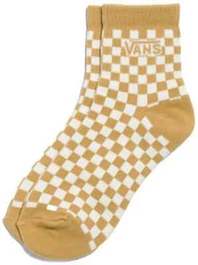 Vans Women's Checkered PNP Half Crew Socks - Brown / White - Size: 6.5-10 - NWT - Picture 1 of 9
