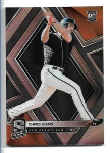 Chris Shaw 2019 Panini Spectra Silver Prizm Rookie #62 San Francisco Giants RC - Picture 1 of 2