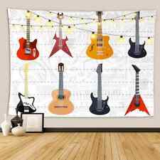 Various Color Guitars 3D Wall Hang Cloth Tapestry Fabric Decorations Decor
