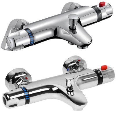 SANHESHUN Bathroom Thermostatic Bath Shower Mixer Taps Wall / Deck Mounted Valve Bar Tap