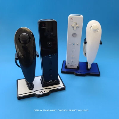 Soporte de exhibición para mandos Nintendo Wiimote y Nunchuk personalizado impreso en 3D Foto 1 de 4