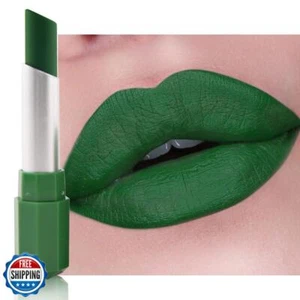 Lápiz labial mate verde mar HHTTOH - lápiz labial pigmentado y barra de pintura facial f - Imagen 1 de 5