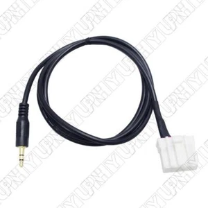 Cable adaptador de audio auxiliar negro para Mazda 2 3 5 6 MX-5 RX-8 2006-2022 longitud 1M - Imagen 1 de 7