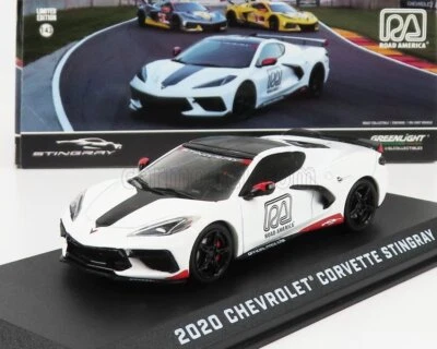 MODELLINO AUTO STATICO DIECAST CHEVROLET CORVETTE C8 PACE CAR ROAD 2020 1:43 - Immagine 1 di 4