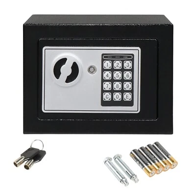 BRANDED NEW 0.17 Cubic Feet Safes, Electronic Digital Safe Box Security Box, Keypad &Keylock
