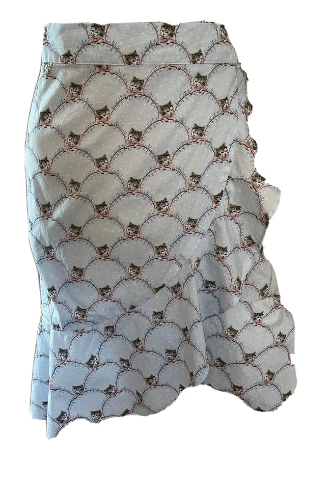 Falda Paul and Joe RARA Estampado Gato De Colección Hermosos Colores Volantes Foto 1 de 4