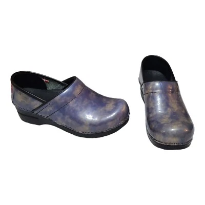 Zueco Sanita Professional Ariana Mule para mujer 37 6,5 charol jaspeado lila Foto 1 de 4