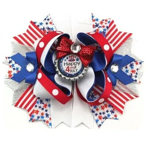 NEW Boutique 4th of July Girls Embroidered US Flag Smocked Tunic & Shorts Outfit - Picture 1 of 11