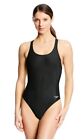 Speedo Woman's Size 6/32 Pro Lt Super Back Black Swimmer's Swimsuit Active Suit