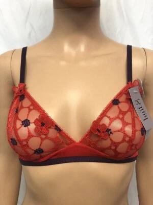 Sujetador de Encaje Mujer Huit8 Talla 85A Color Rojo ¡Nuevo!!! Foto 1 de 4