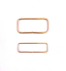 Metal Rectangle Loop Ring Belt Bag Purse Making Buckle Chrome UK 50mm various