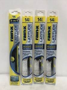 Lot Of (4) Rain-X 5079272-2 Latitude 2-IN-1 Water Repellency Wiper Blade, 14" - Picture 1 of 4