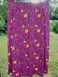 BNWT Size 2XL Slinky LuLaRoe Madison Skirt with Pockets Abstract/Geo Print - Picture 1 of 8