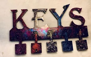 Insegna appendiachiavi 6 pezzi set da parete contiene cinque tasti senza più tasti persi multicolore - Foto 1 di 4