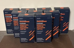 9 Month Supply Roman Minoxidil Topical Solution USP 5% Hair Growth 2oz Ex 06/24 - Picture 1 of 5