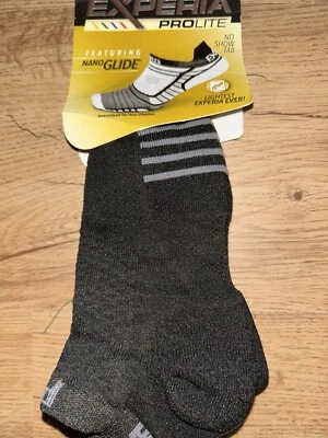 THORLOS UNISEX EXPERIA TIGER PAWS PRO LITE NO SHOW TAB SOCKS SIZE SMALL BLACK - Image 1 of 2