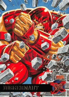 JUGGERNAUT / '95 1995 Fleer Ultra X-Men BASE Card #26 - Art by Bob Larkin - Image 1 of 2