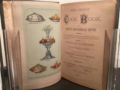 1888 Mrs. Owens’ Cook Book And Useful Household Hints - Image 1 of 4