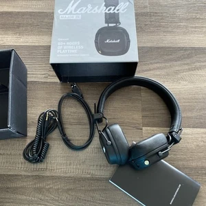 Auriculares MARSHALL Major IV DIENTE AZUL 80+ horas de juego carga inalámbrica/con - Imagen 1 de 10