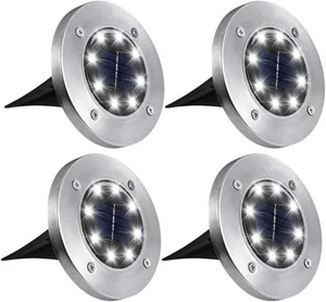 🌞 Solar Garden Lights – 4 Pack – Waterproof Outdoor LED Lights – A6185 – NEW - Picture 1 of 6