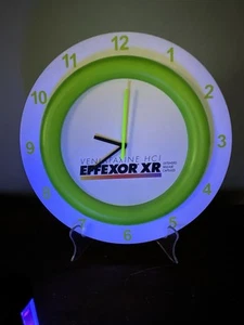 Wanduhr Droger Rep Firma Werbung EFFEXOR XR Venlafaxin HCI FUNKTIONIERT! - Bild 1 von 3