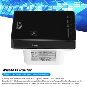 Wireless Network Router Wifi Single Boost Repeater SSID Amplifier 300mbps 100 DB - Photo 1/21