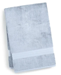 HOTEL COLLECTION FINEST ELEGANCE  COTTON HAND TOWEL  18 X 30  IN ICE BLUE - Picture 1 of 2