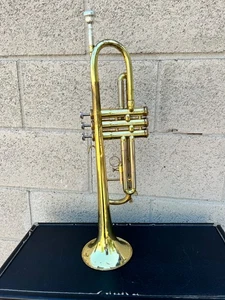 Vintage Martin Galaxy trumpet Bach 7C mouthpiece Band Instrument USA very nice - Picture 1 of 24