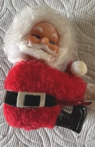 De colección Papá Noel Clip En Grabber Navidad Abrazador Adorno Pincher Años 70’s Collar - Imagen 1 de 7