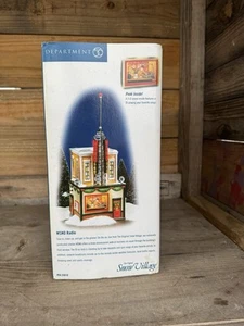 Vintage Department 56 The Original Snow Village WSNO Radio Villaggio di Natale - Foto 1 di 8