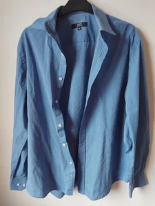 George Long Sleeve Shirt In Grey - 16 Inch Collar Regular Fit - Picture 1 of 4