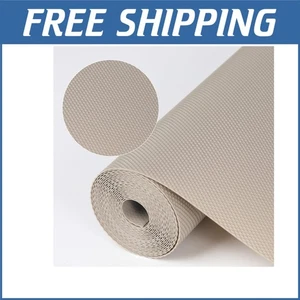 Easy-Clean Khaki Refrigerator Mats - Stain Resistant Non-Adhesive Shelf Liners - Picture 1 of 8