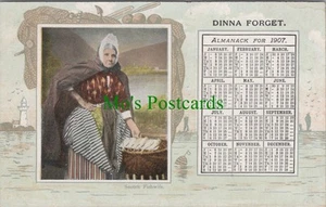 Scotland Postcard-Scottish Fishwife - Almanack For 1907 - SW8599 - Picture 1 of 2