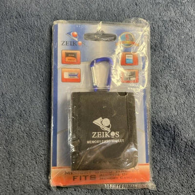 Zeikos Memory Card Wallet ~ New ~ Fits All Memory Cards With Small Carabiner - Image 1 of 4