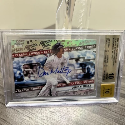 2025 Topps All star Don Mattingly /50 Auto #CSADM BGS 10 POP 1!! - Image 1 of 4