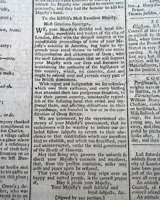 Aviso de Logia Masónica PAUL REVERE y George Washington - Periódico John Adams 1796 - Imagen 1 de 4