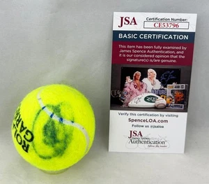 Pallone da tennis firmato Novak Djokovic Roland Garros Open di Francia JSA 1 COA - Foto 1 di 1