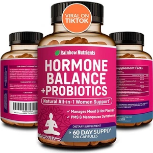 Equilibrio Ormonale + Probiotici per Donna - Menopausa Naturale, Gestione del Peso... - Foto 1 di 8