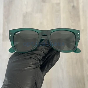 RB0840S Ray-Ban Mega Wayfarer transparent grünes Gestell graue Gläser 51 mm - Bild 1 von 5