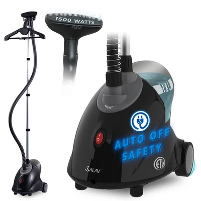 Vaporizador de prendas vertical SALAV® GS18 con apagado automático, negro - Imagen 1 de 4