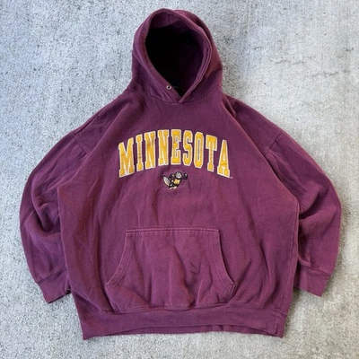 Sudadera con Capucha Vintage Y2K Minnesota Golden Gophers Logo Mascota Talla Grande? Foto 1 de 4