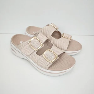 Sandali Skechers UK 5 rosa blush donna go walk arch fit 2.0 Chloe Slides - Foto 1 di 22