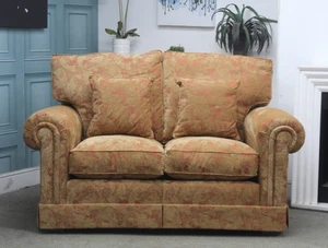 DURESTA, WALDORF 2 SEATER SOFA IN RHOPSODY RUSSET SAND FABRIC RRP £3377. - Picture 1 of 9