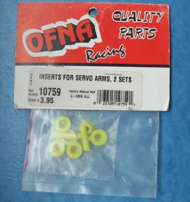 DE COLECCIÓN OFNA 10759 INSERTOS AMARILLOS PARA BRAZO SERVO OFN10759 NUEVO EN PAQUETE Foto 1 de 2