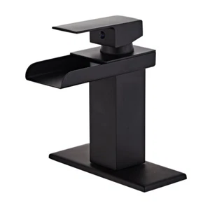 Grifo de baño cascada de 7" cromado/níquel cepillado/negro mate grifo de recipiente - Imagen 1 de 18