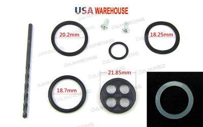 KIT JUNTA RECONSTRUCCIÓN PETCOCK COMBUSTIBLE NT650 Hawk GT650 88-91 EE. UU. Stock Foto 1 de 4