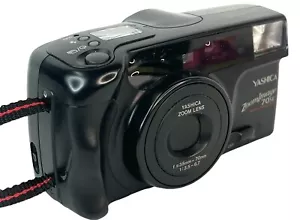 Vtg YASHICA Zoom Image 70 SE 35mm Camera F 35 70mm Scratches Untested Parts Only - Picture 1 of 24